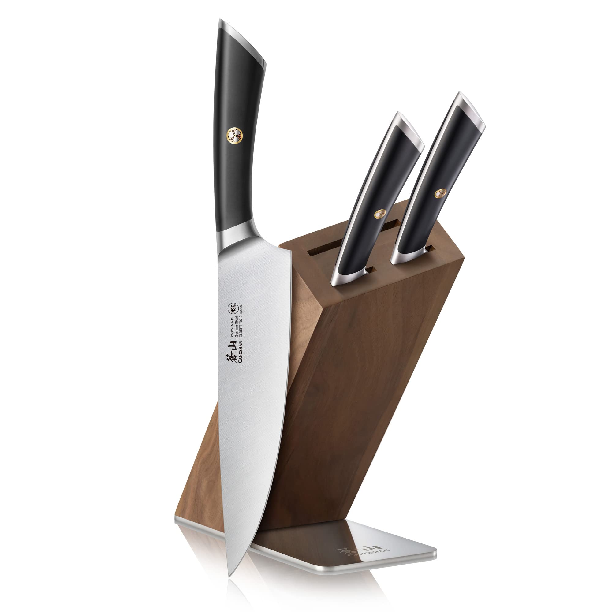 Amazon.com: Cangshan ELBERT Series German Steel Forged 4-Piece HUA